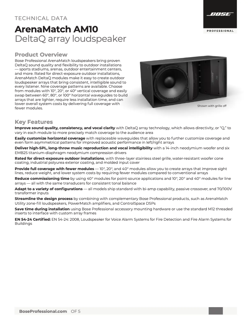 First page image of the manual for ArenaMatch AM10