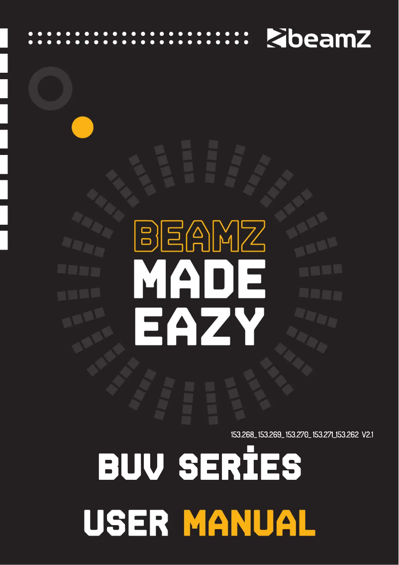 First page image of the manual for BUV93