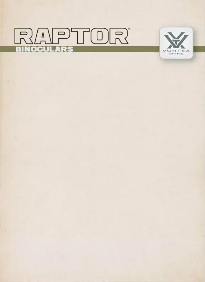 Page 1 de la notice Manuel utilisateur Vortex Raptor 6.5x32
