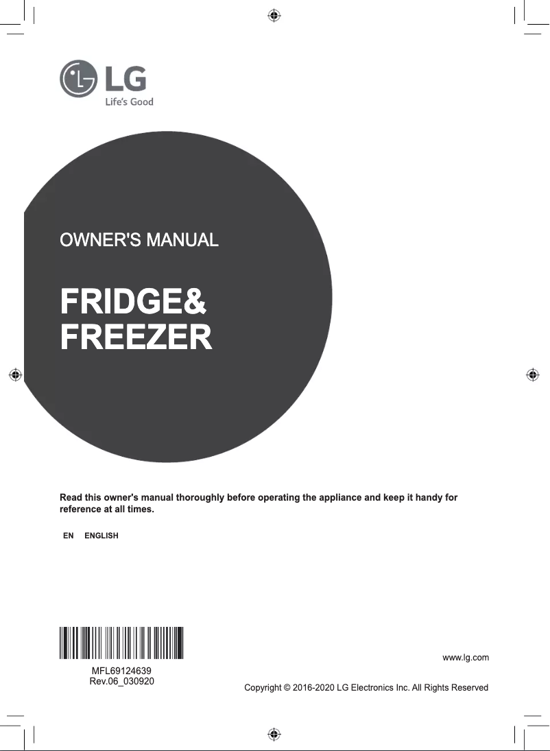 Page 1 of the manual User Manual LG GC-B247SCUV