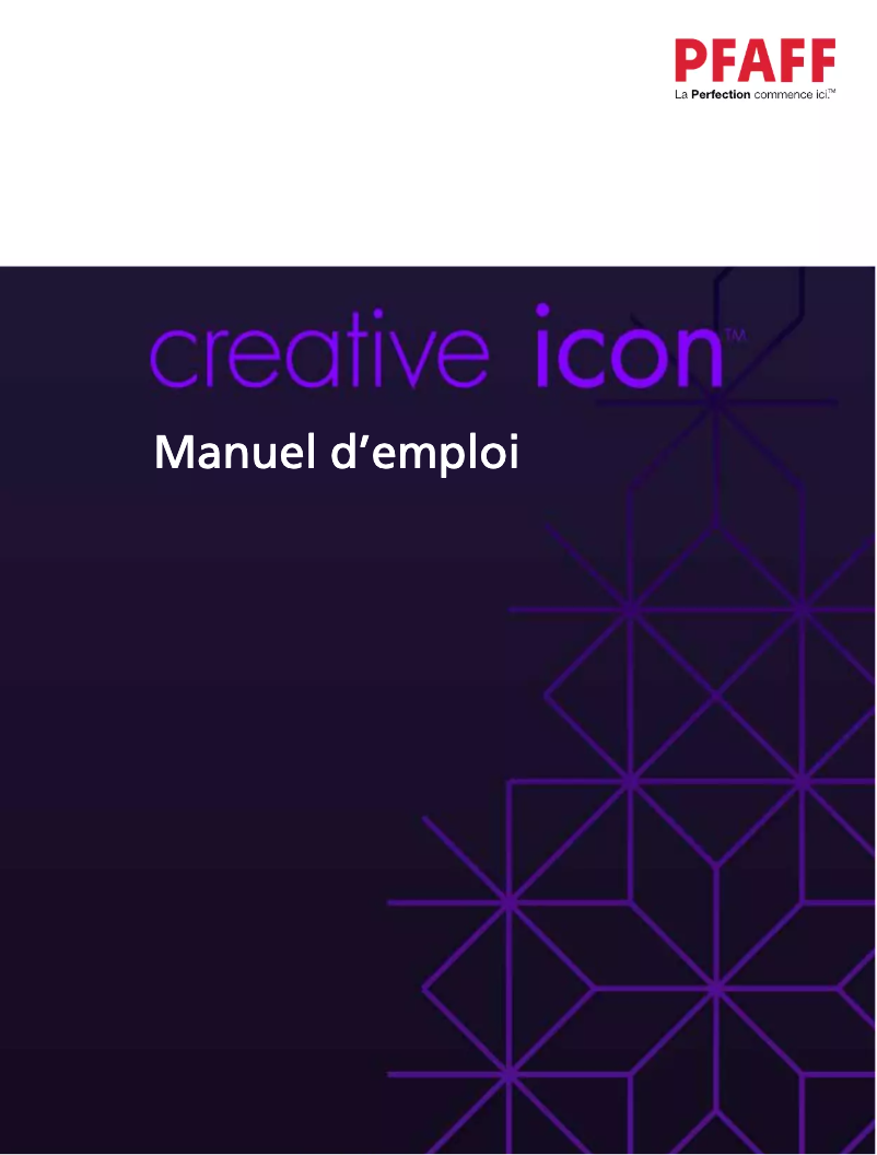 Page 1 of the manual User Manual Pfaff Creative icon