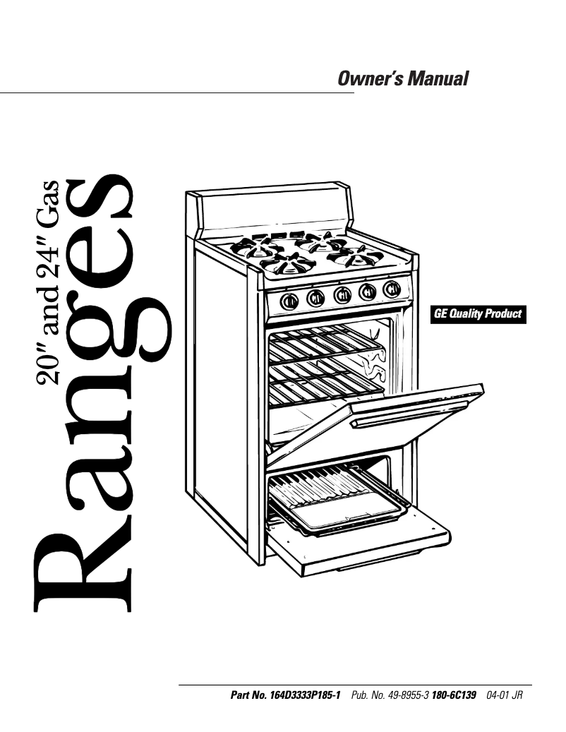 First page image of the manual for RGA520EW