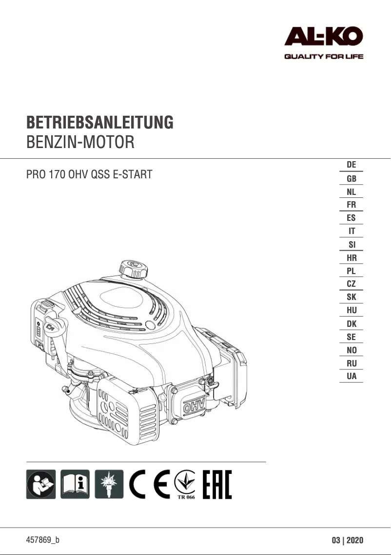 First page image of the manual for Comfort 46.0 SPI-A
