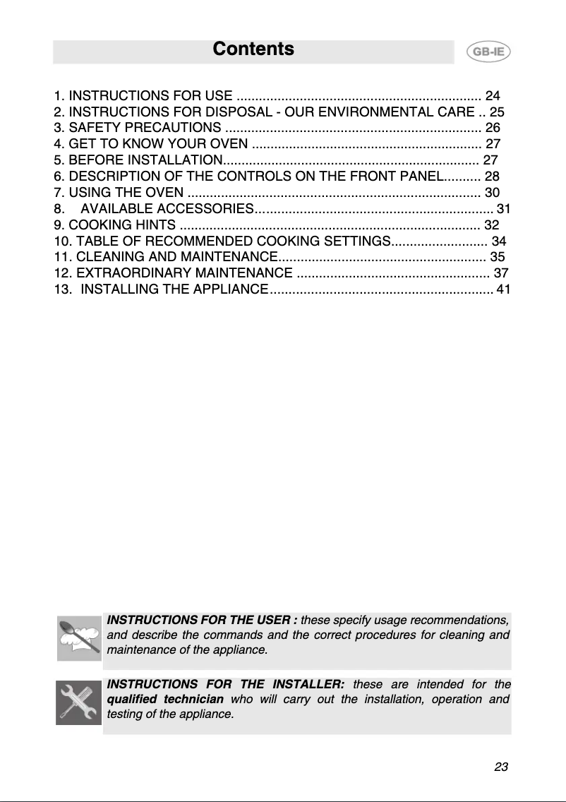 First page image of the manual for SC321N