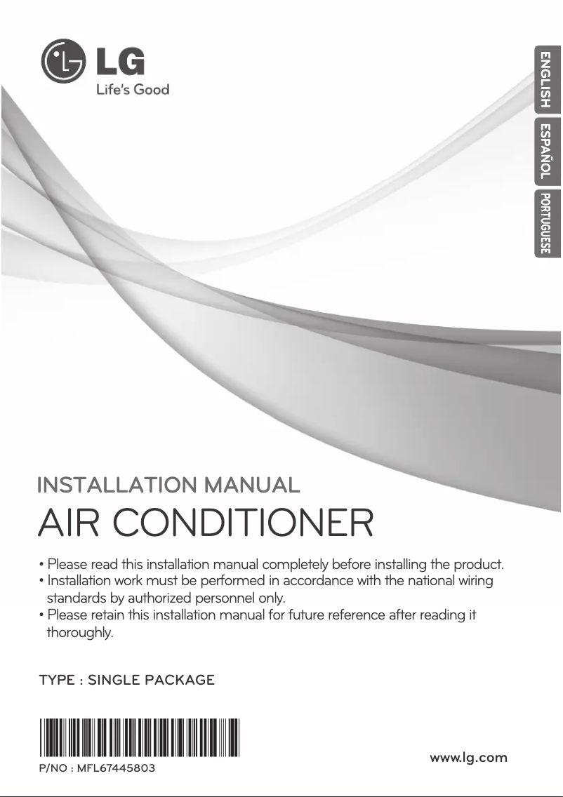 First page image of the manual for AK-Q240BC00