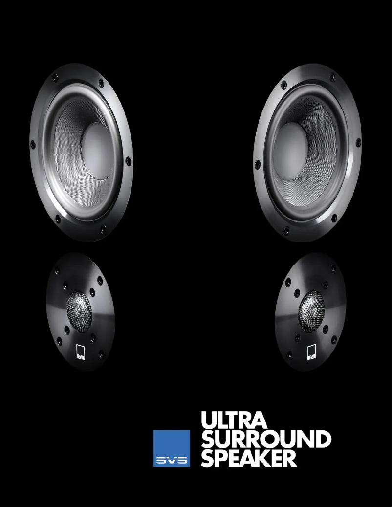 Page 1 of the manual Technical Sheet SVS Ultra Surround