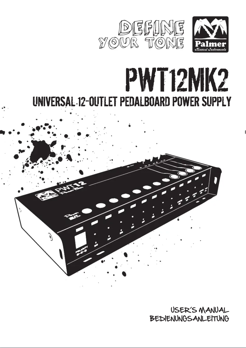First page image of the manual for PWT 12 MK 2