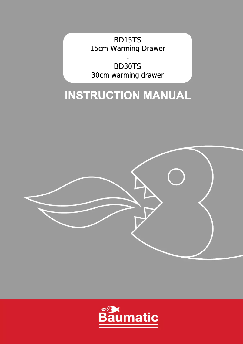 First page image of the manual for BD30TS