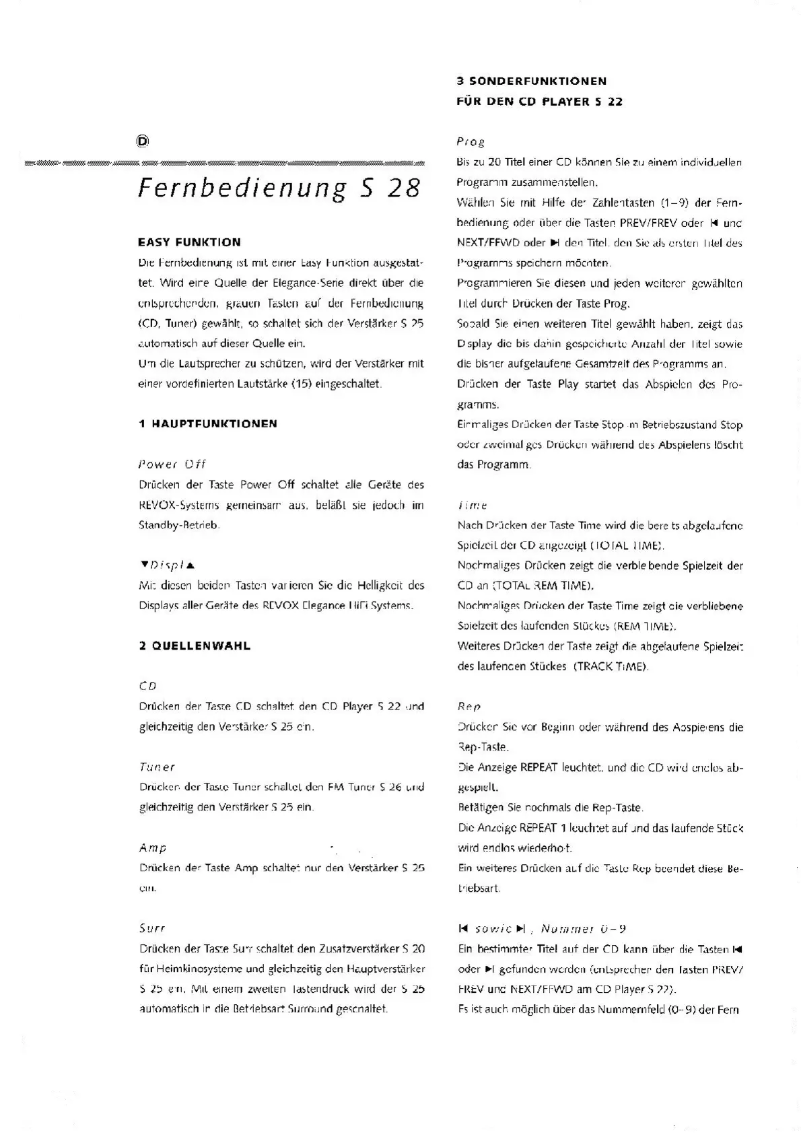 First page image of the manual for S28