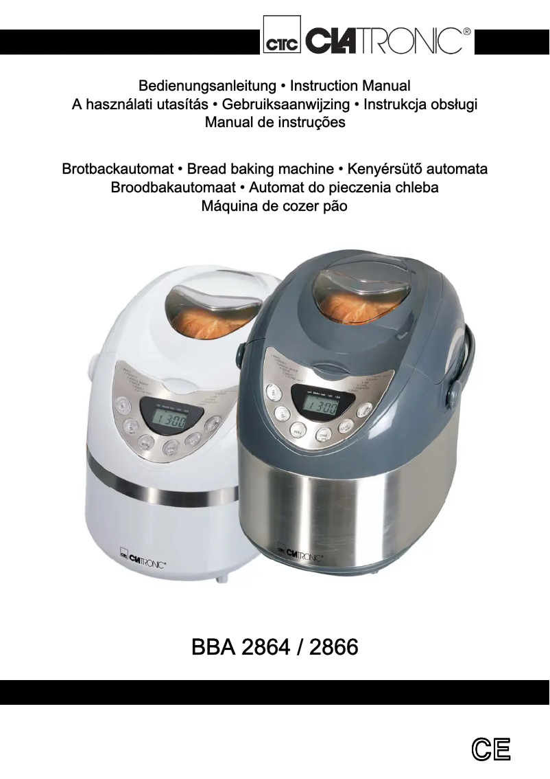 First page image of the manual for BBA 2866