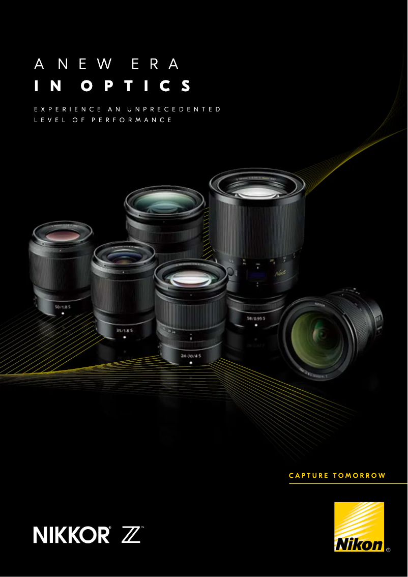 First page image of the manual for Nikkor Z 58mm f/0.95 S Noct