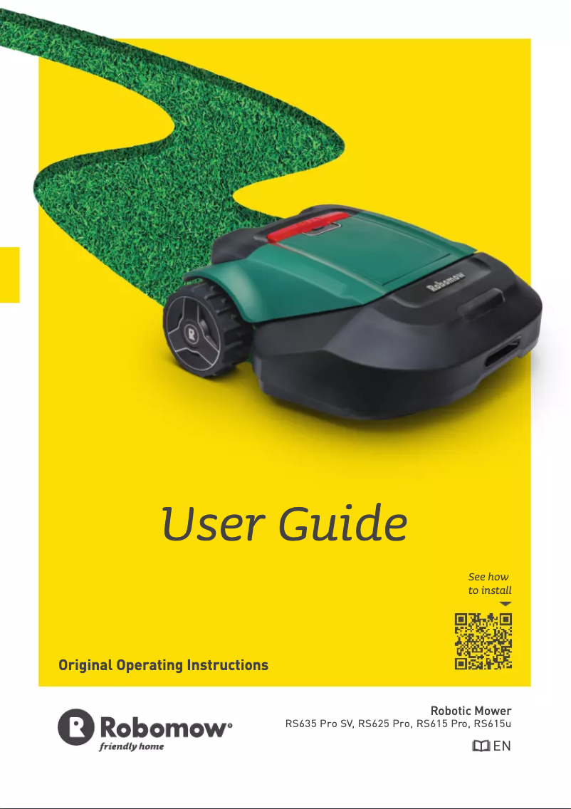 First page image of the manual for RS635 Pro SV