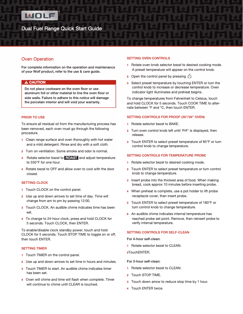 First page image of the manual for DF606F