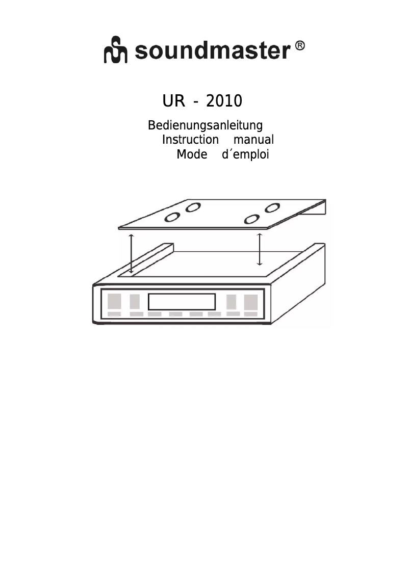 First page image of the manual for UR2010
