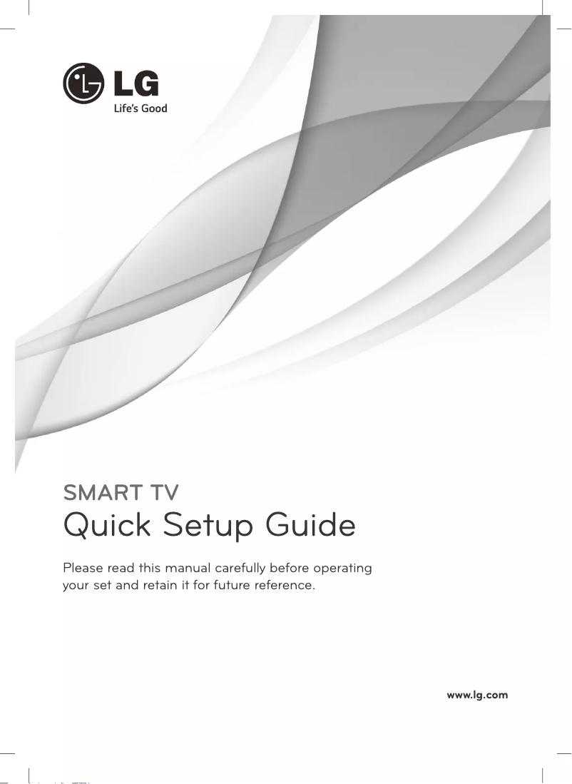 Page 1 of the manual Quick Start Guide LG 49UB8200