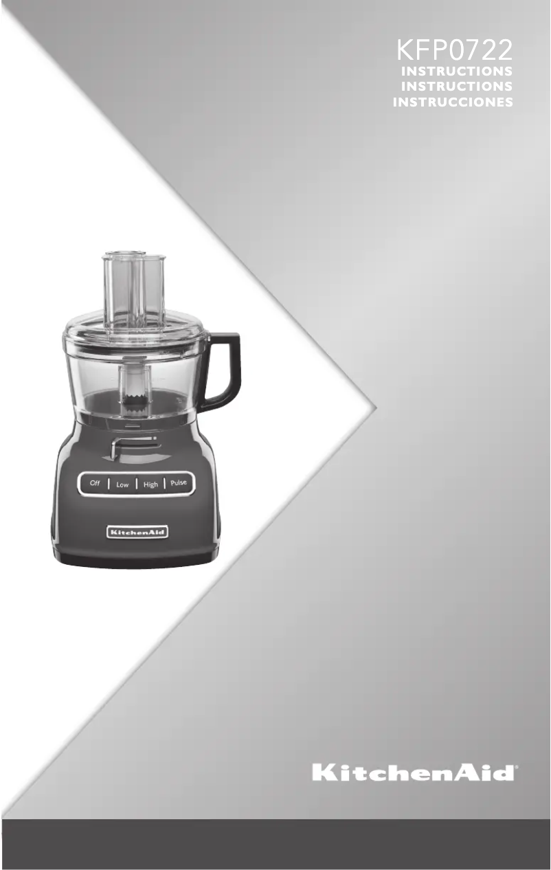 Page 1 of the manual Use and Maintenance Manual KitchenAid KFP0722ER