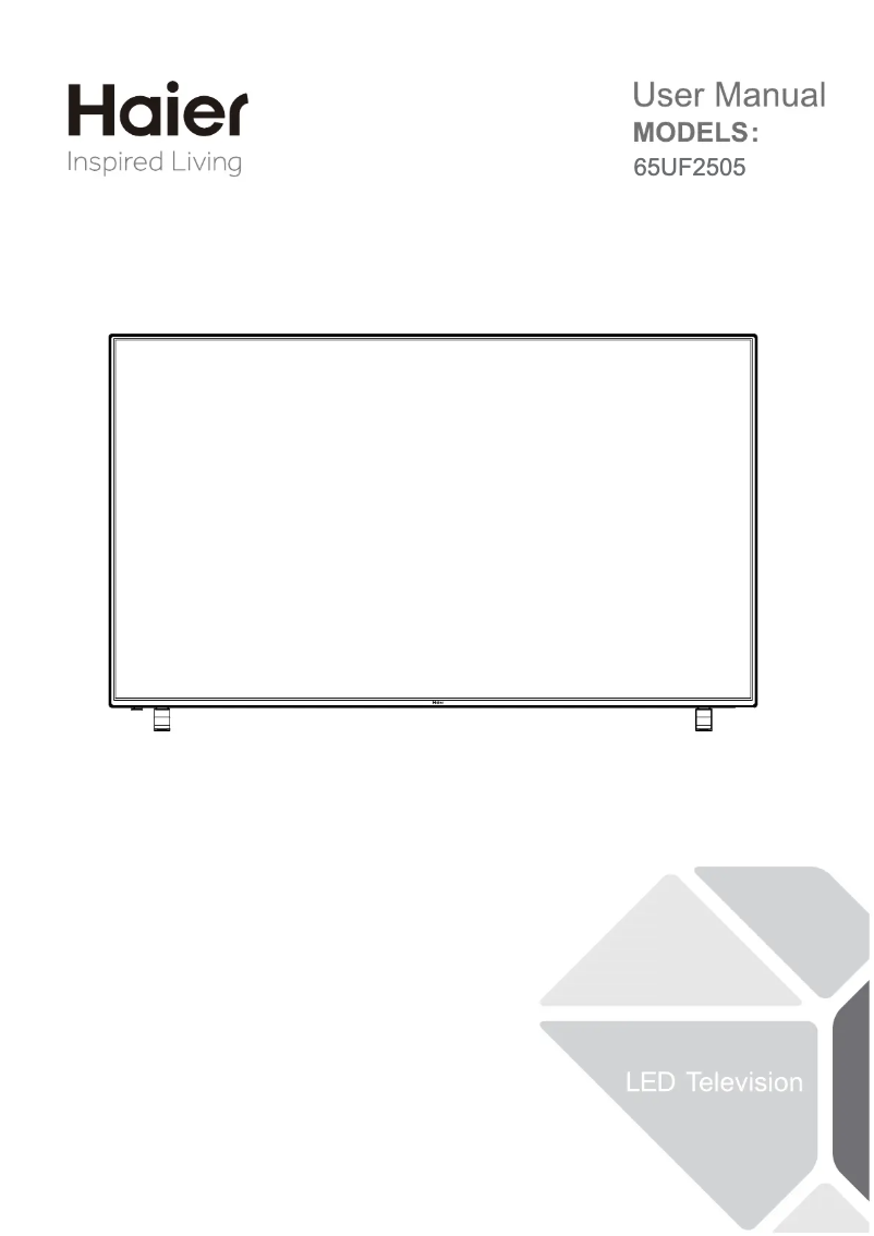 First page image of the manual for 65UF2505