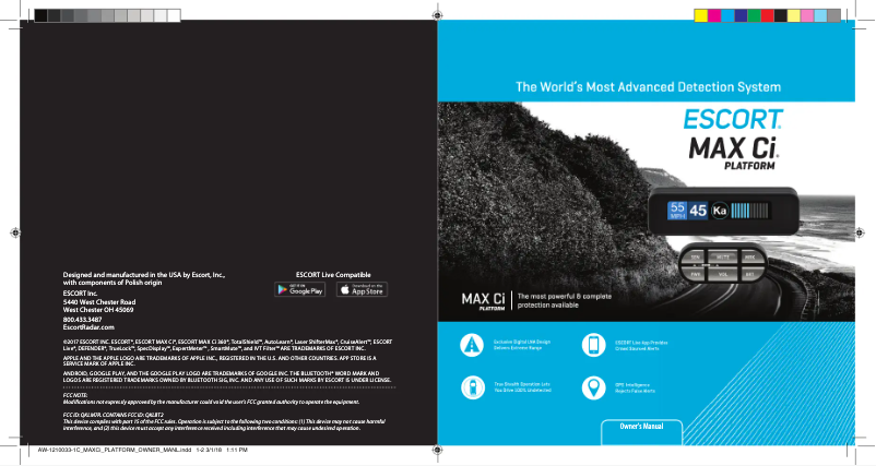 First page image of the manual for Max Ci