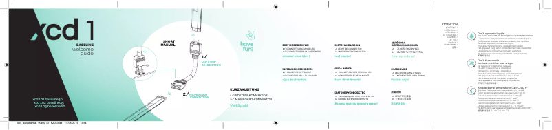 First page image of the manual for xcd 1 baseline