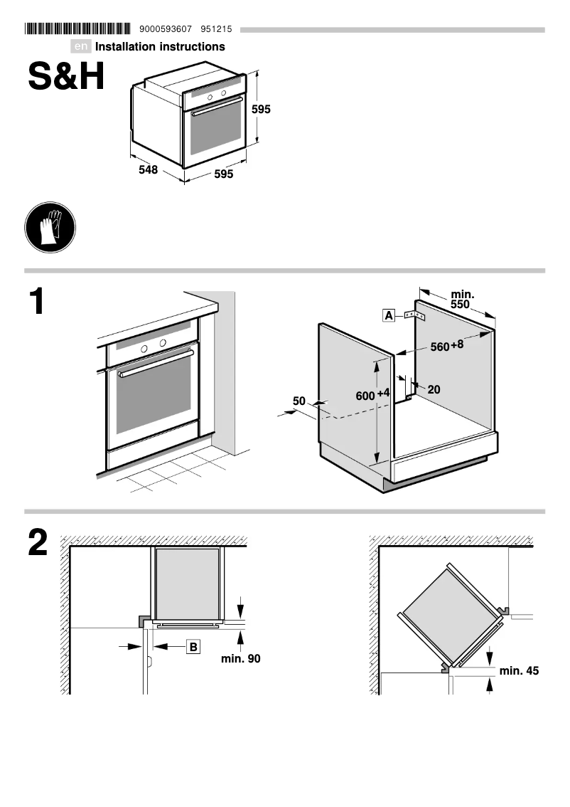 Page 1 of the manual Installation Guide Neff B45E54N3GB