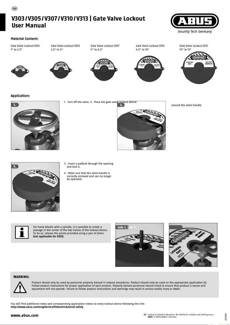 First page image of the manual for V313