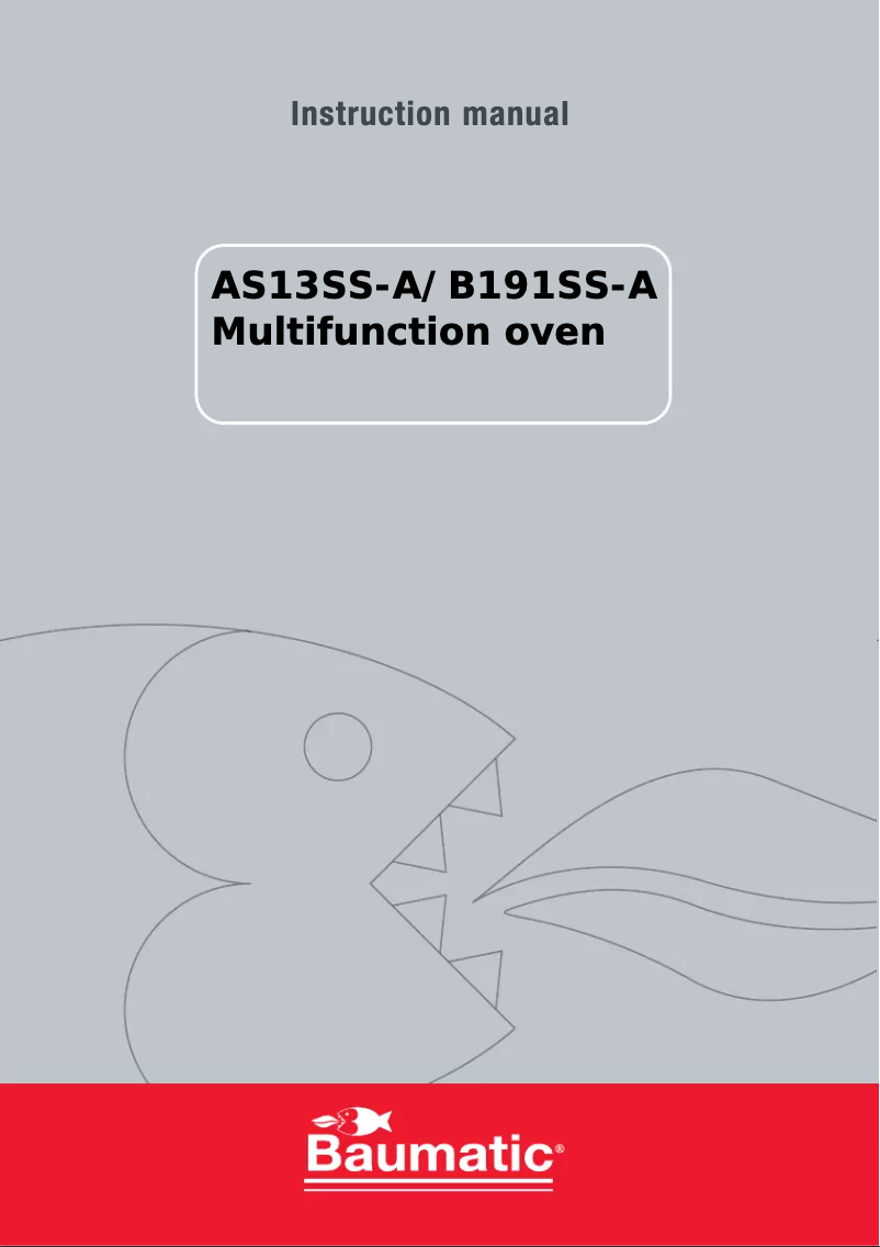 First page image of the manual for B191SS-A