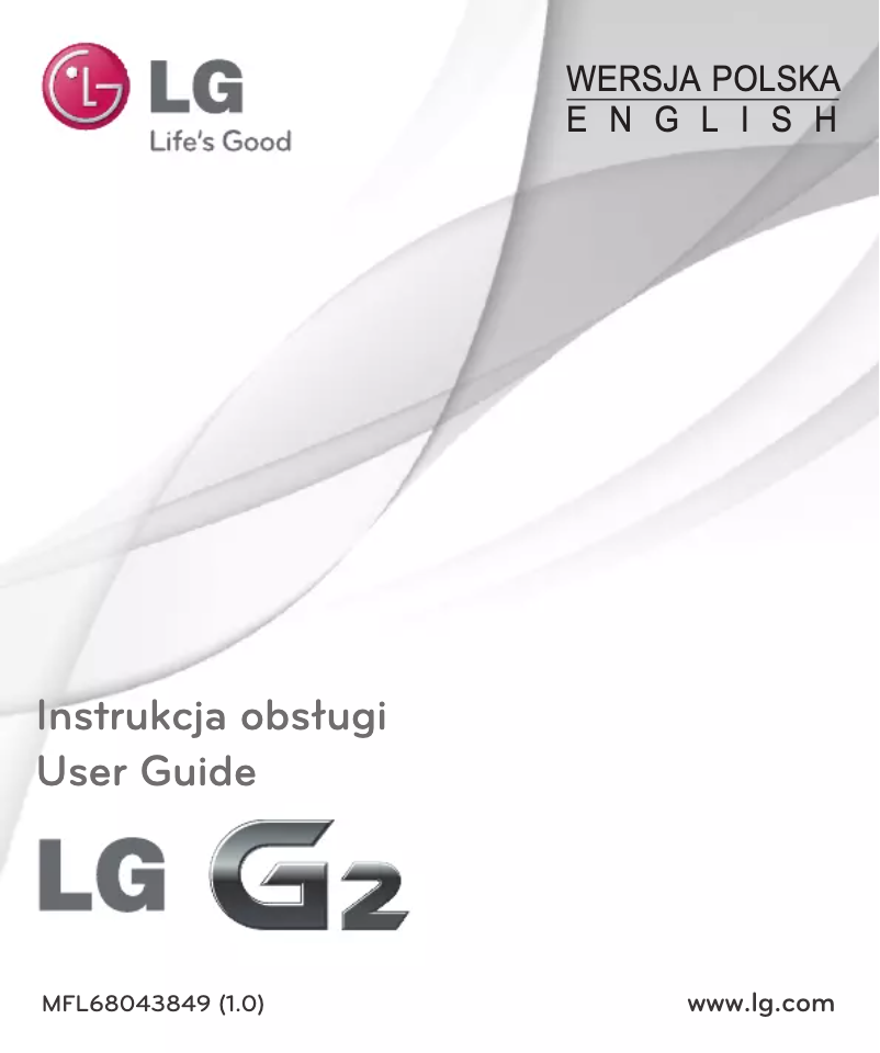First page image of the manual for D802n G2