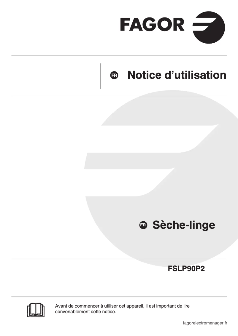 Page 1 of the manual User Manual Fagor FSLP90P2