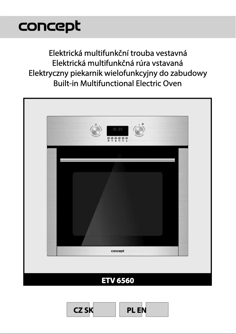 Page 1 of the manual User Manual Concept ETV-6560