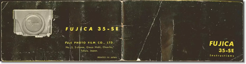 Page 1 of the manual User Manual Fuji 35-SE