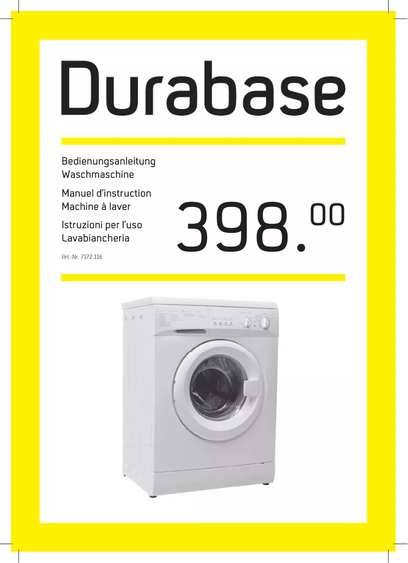 First page image of the manual for VE 5013