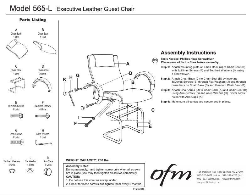 First page image of the manual for 565-L