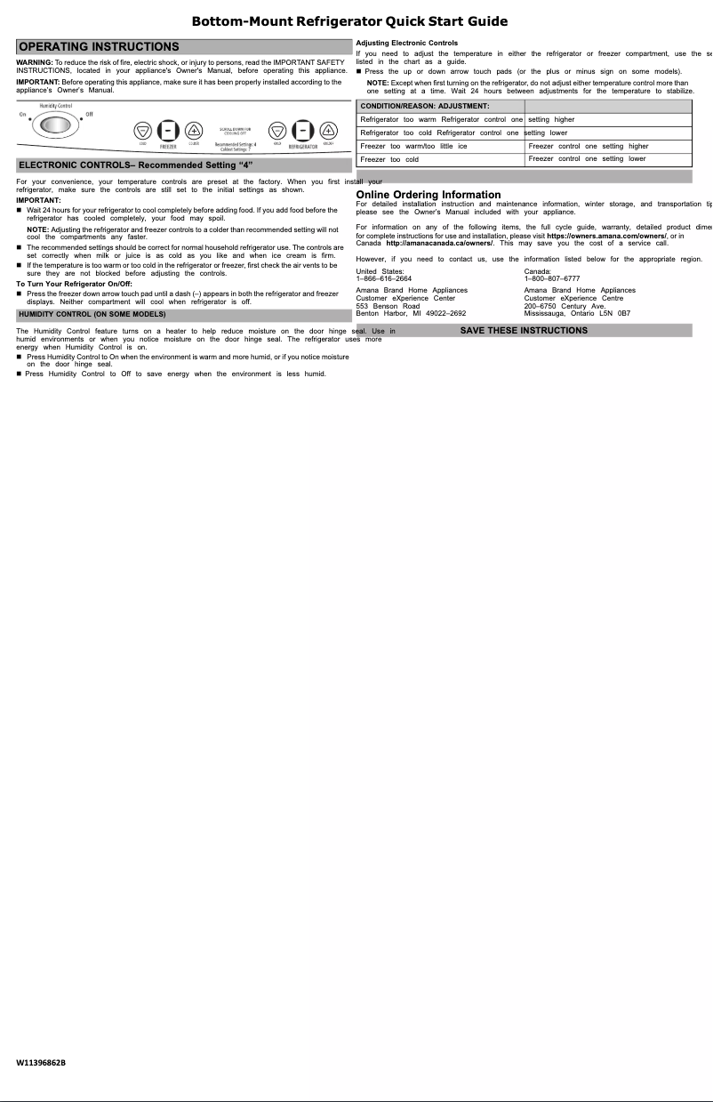 First page image of the manual for ABB1921BRW