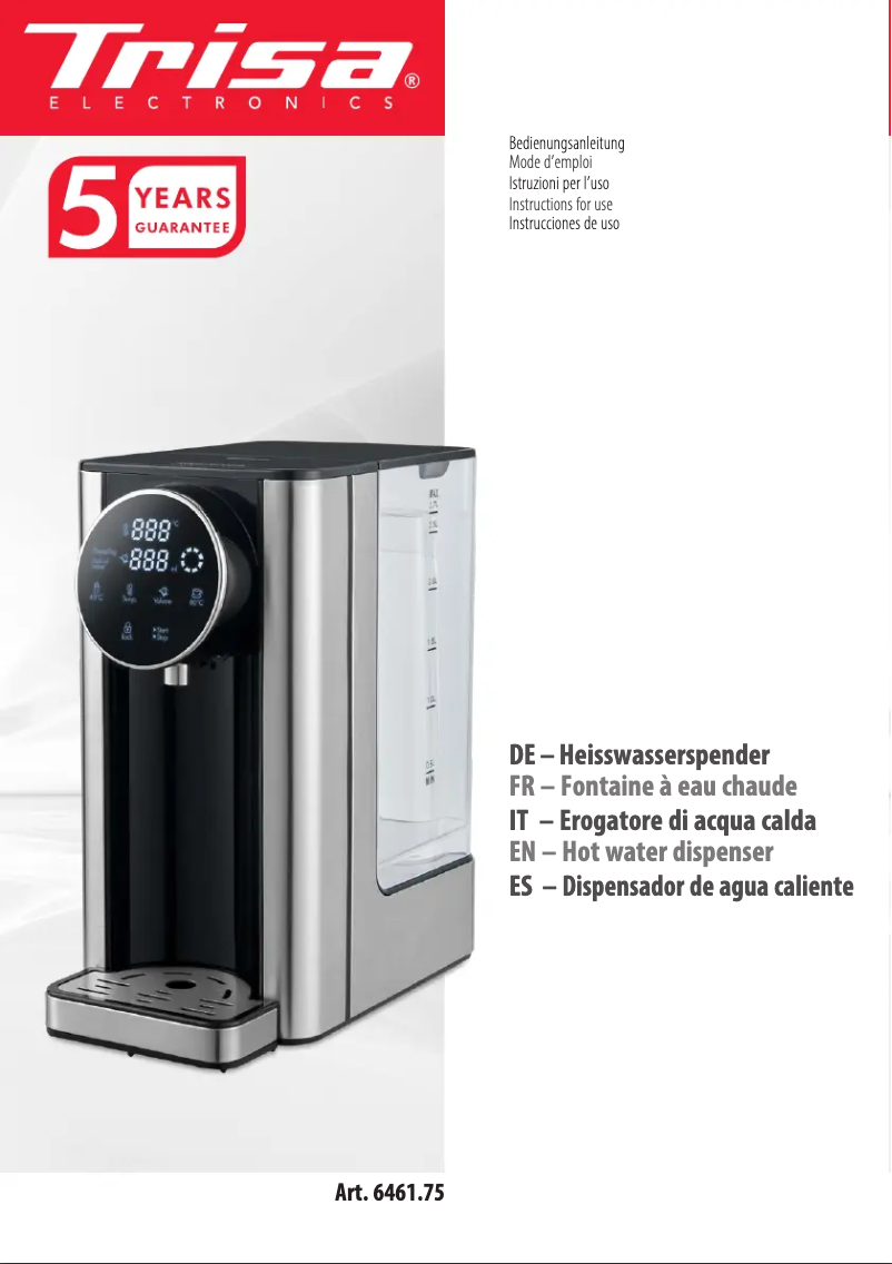 First page image of the manual for Silver Stream 6461.75