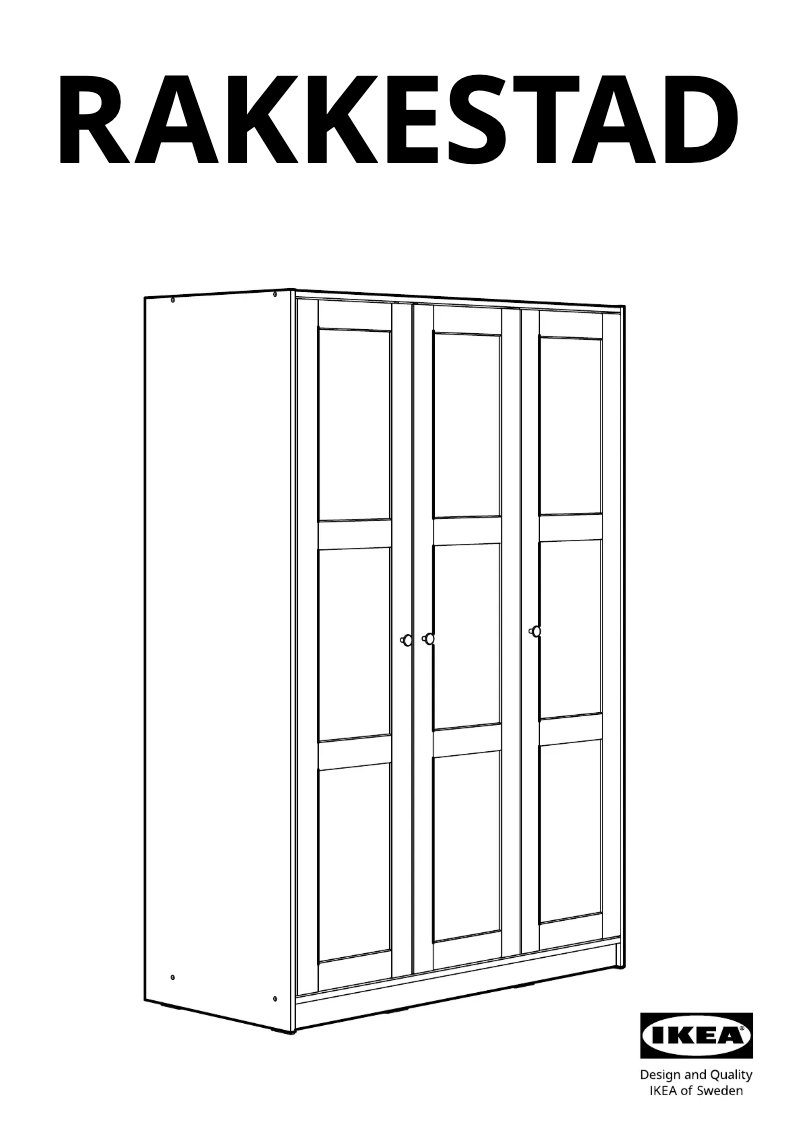 First page image of the manual for RAKKESTAD 304.537.64