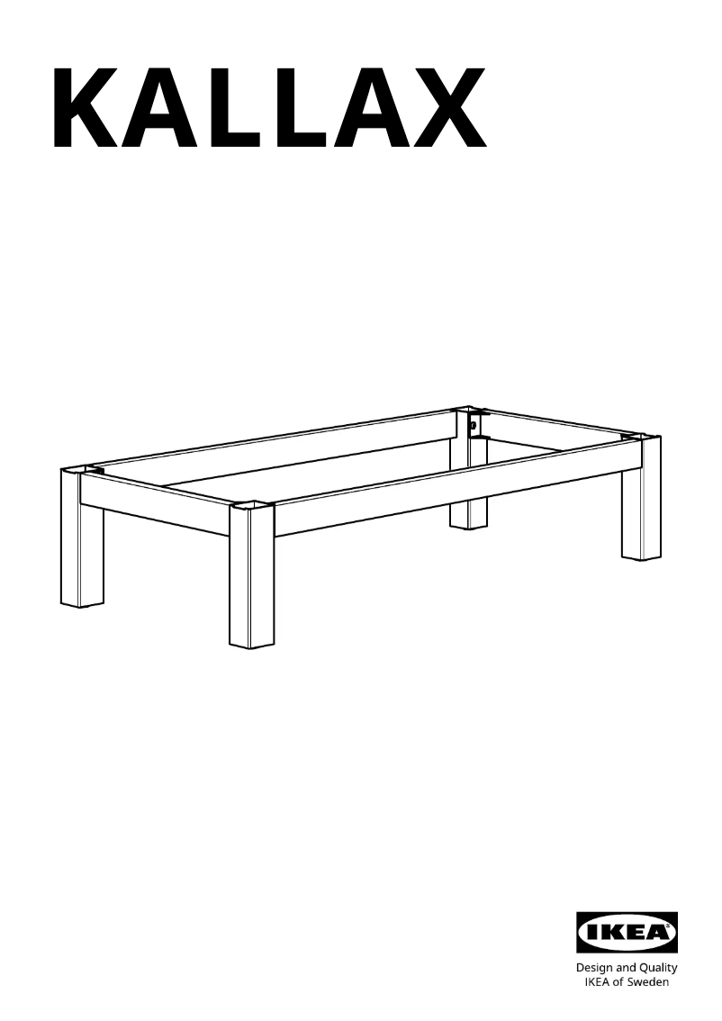 Page 1 of the manual User Manual Ikea KALLAX 904.956.00