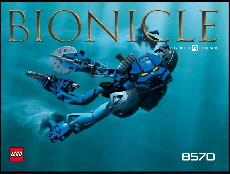 Page 1 of the manual User Manual Lego Bionicle 8570