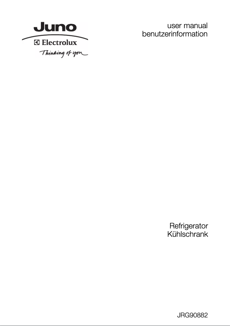 Page 1 of the manual User Manual Juno Electrolux JRG90882