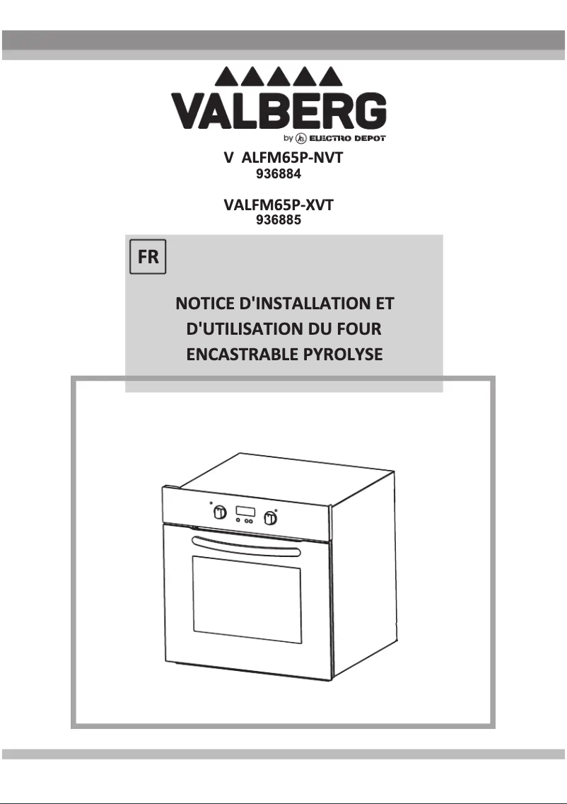 Page 1 of the manual User Manual Valberg VAL FM 65P NVT