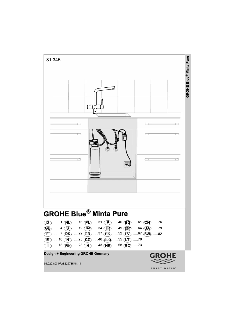 Page 1 of the manual User Manual Grohe 31345002