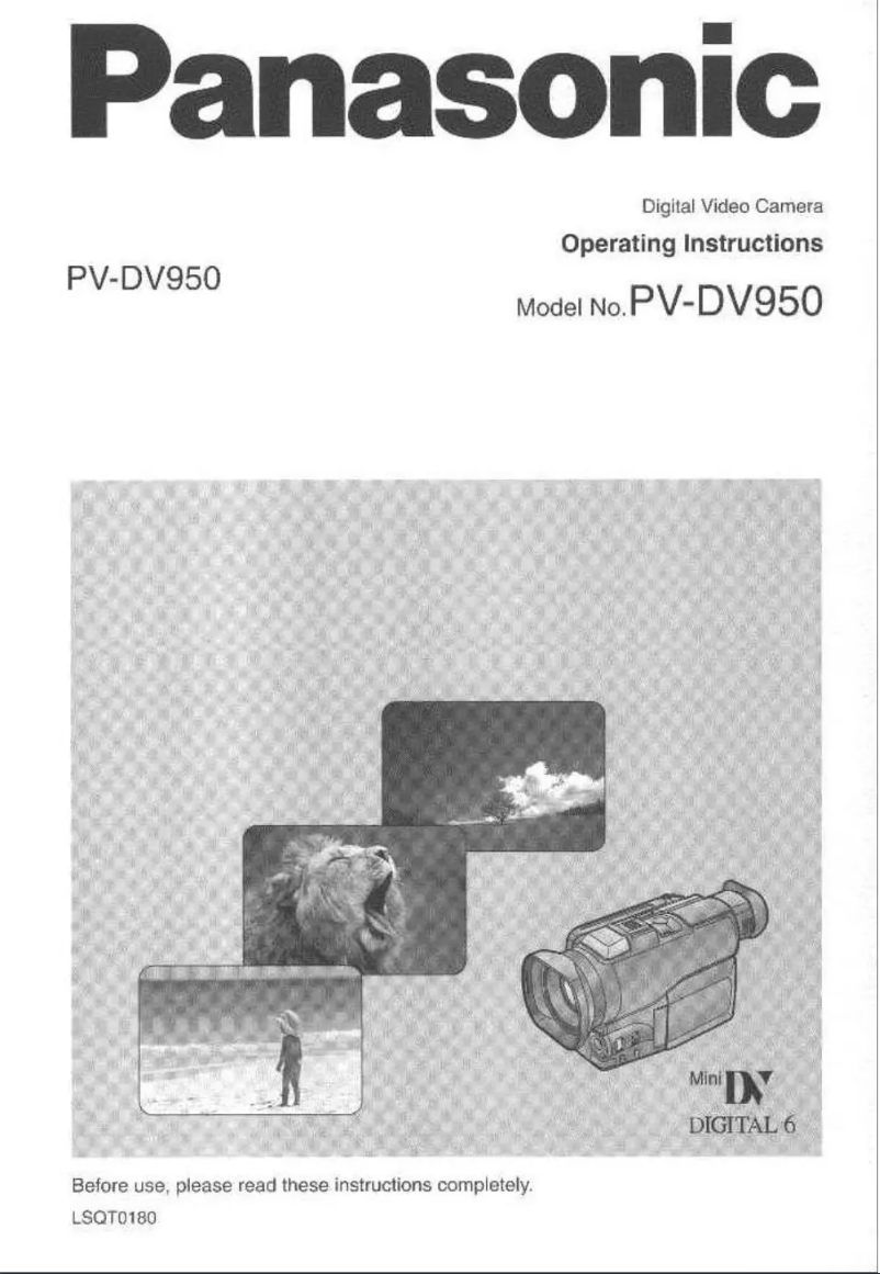 First page image of the manual for PV-DV950
