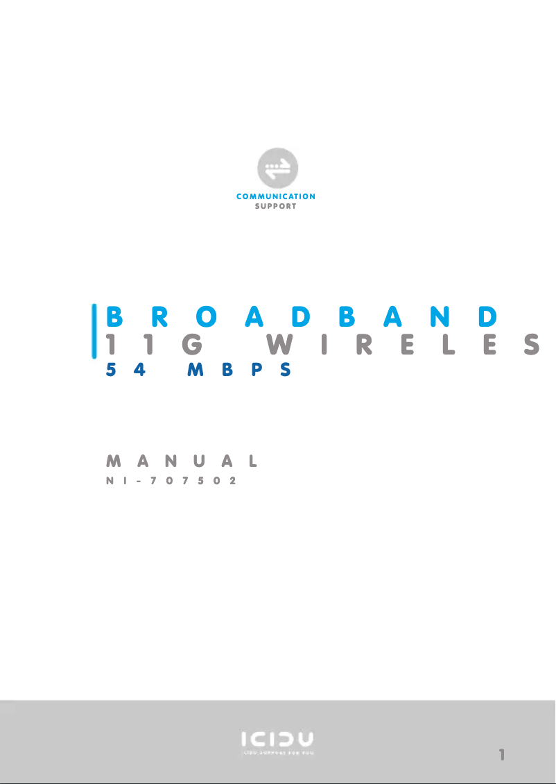 First page image of the manual for Nl-707502