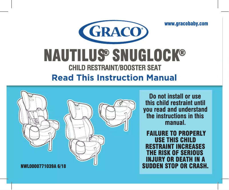 Image de la première page du manuel de l'appareil Nautilus SnugLock