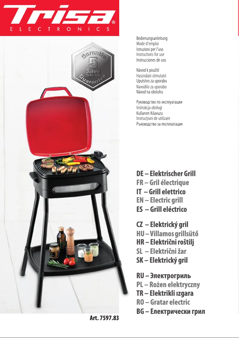 First page image of the manual for 7597.83