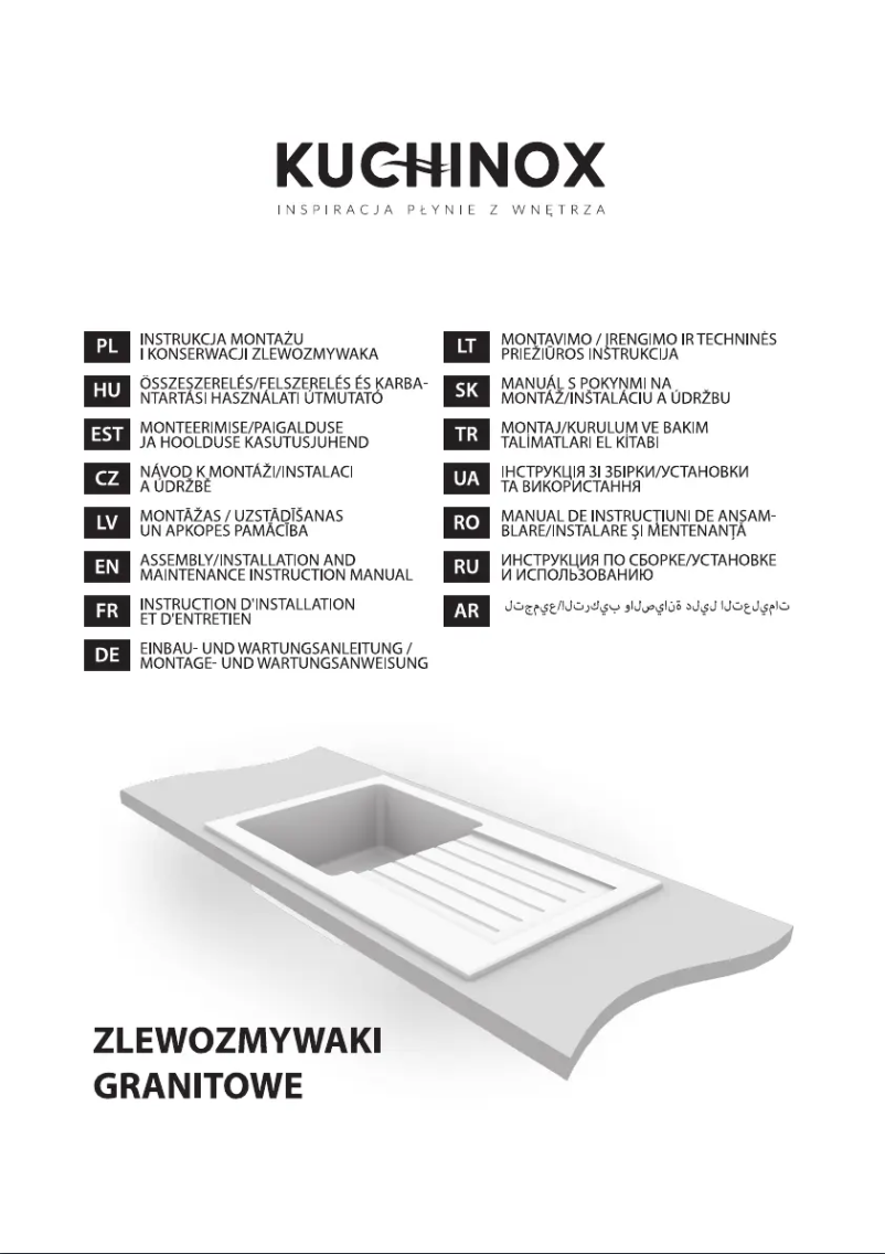 Page 1 of the manual User Manual Kuchinox SBFA713Y