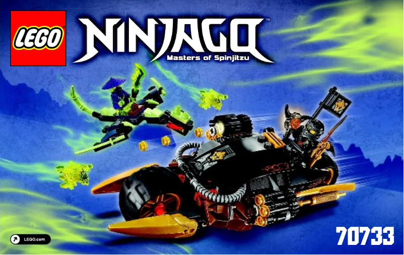 First page image of the manual for Ninjago 70733