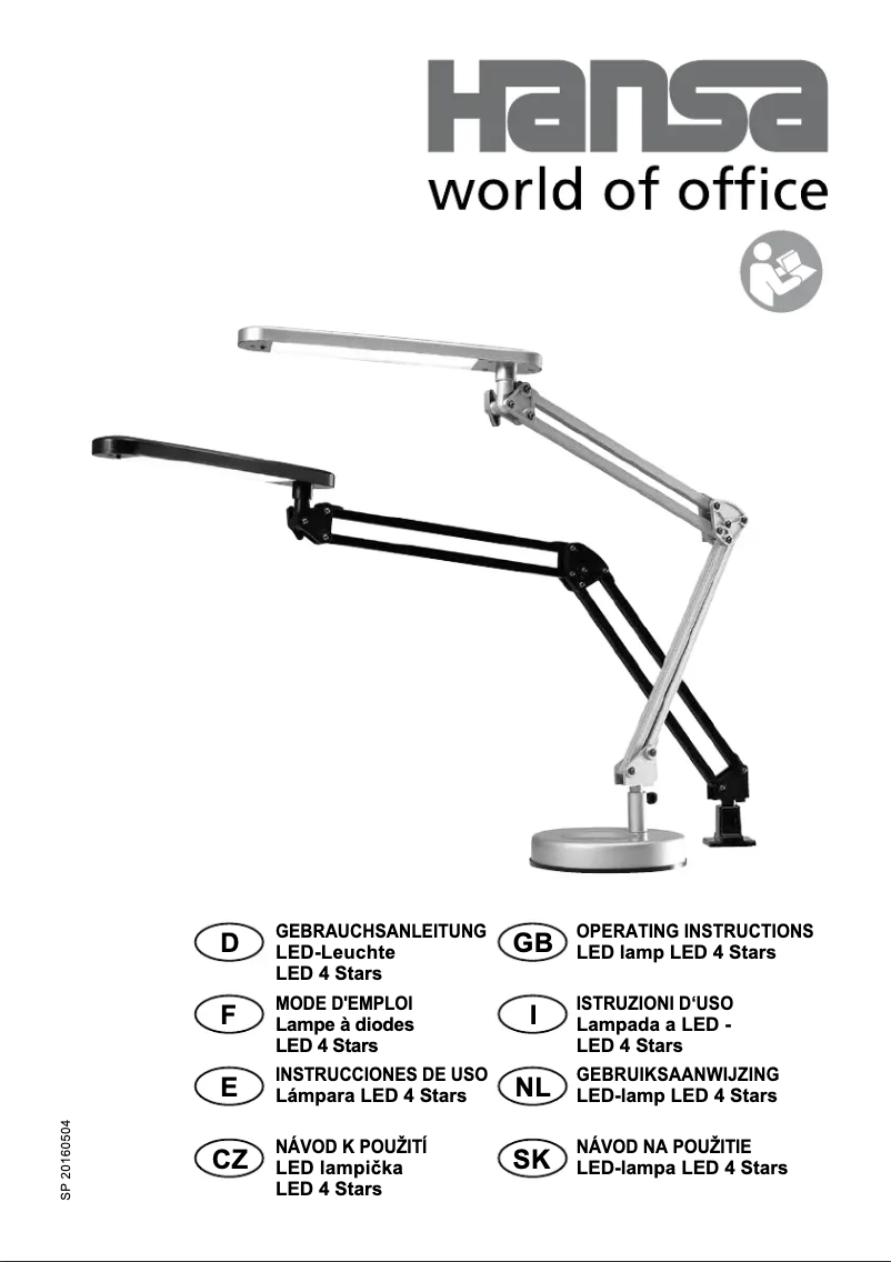 First page image of the manual for LED 4 Stars
