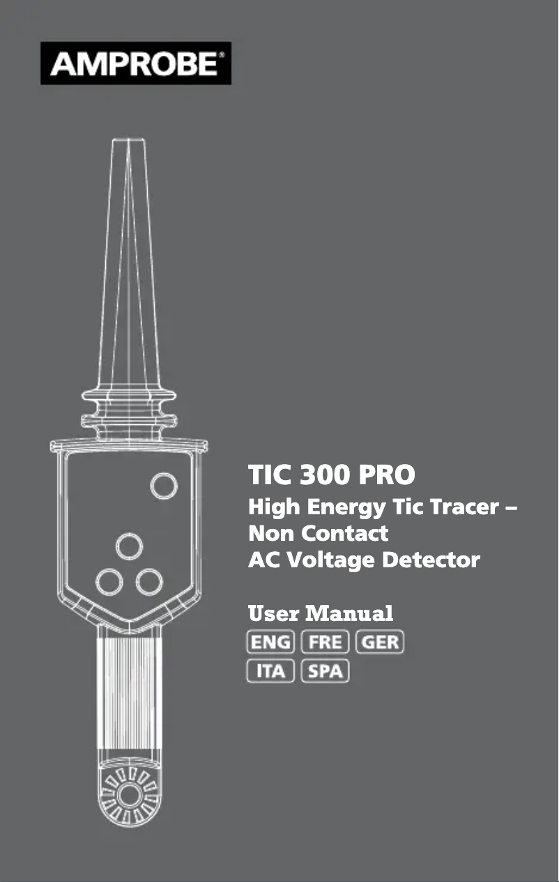 Page 1 of the manual User Manual Amprobe TIC-300-PRO