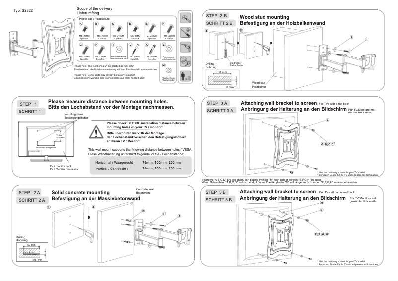 First page image of the manual for S2322