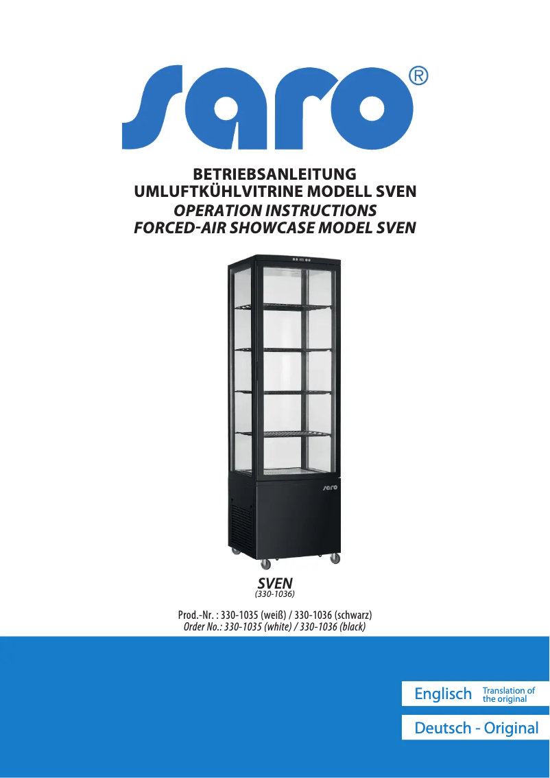 Image de la première page du manuel de l'appareil SVEN